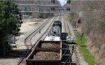 NS 4617 leads train E60 past the signals at Boylan and a track inspector